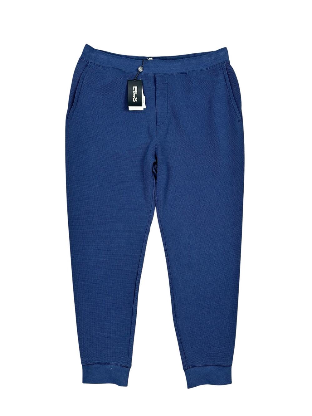 RLX Ralph Lauren Performance Waffle-Knit Jogger Pants Navy NWT — Size 2XL